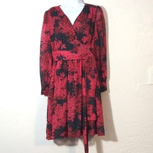 Tommy Hilfiger Floral Flowy Whimsigoth Babydoll Cocktail Wedding Guest Dress